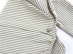 Lil Atelier dried sage stribet badebluse UPF 50+